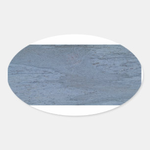 Oval-Aufkleber aus blauem Marmor Ovaler Aufkleber