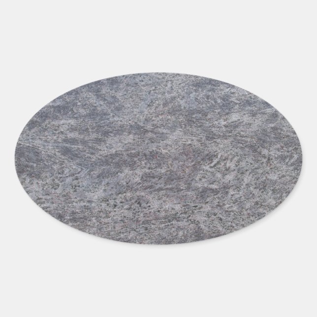 Oval-Aufkleber aus schwarzem Marmor Ovaler Aufkleber (Vorderseite)