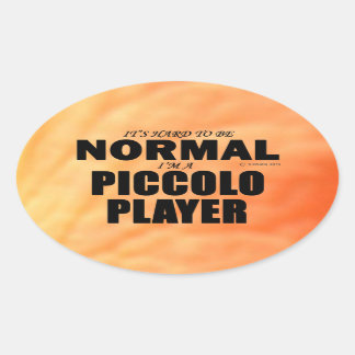 Oval-Aufkleber für den normalen Piccolo Player Ovaler Aufkleber