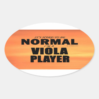 Oval-Aufkleber für den normalen Viola Player Ovaler Aufkleber