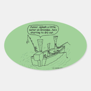 Oval-Aufkleber für Fischrogen Ovaler Aufkleber