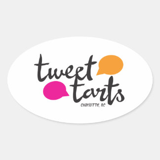 Oval-Aufkleber für getweetet Tarts Ovaler Aufkleber