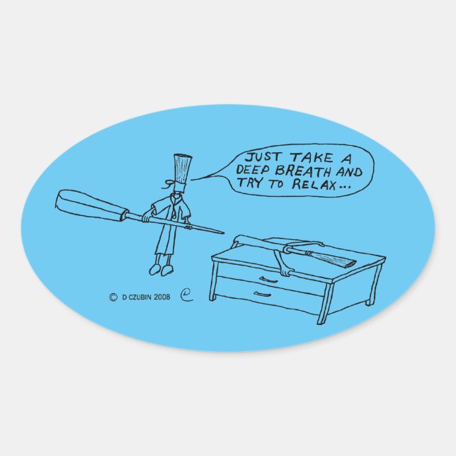 Oval-Aufkleber Ovaler Aufkleber (Vorderseite)