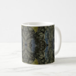 Oval Banded Agate Gemstone Vierteiliges Muster Kaffeetasse