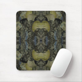 Oval Banded Agate Gemstone Vierteiliges Muster Mousepad