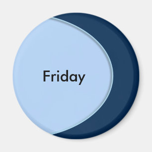 OVAL BUTTON - Hellblau + Ihr Text und Ihre Ideen Magnet