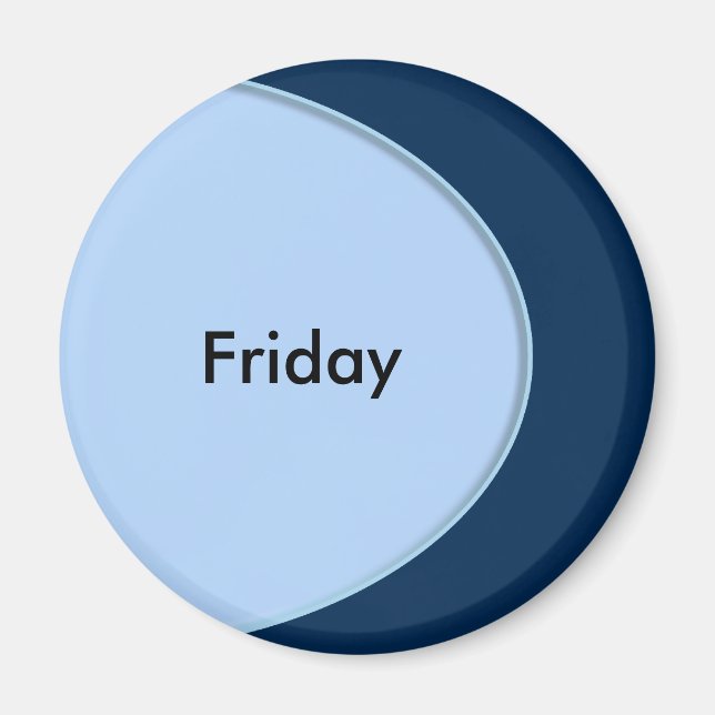 OVAL BUTTON - Hellblau + Ihr Text und Ihre Ideen Magnet (Vorne)