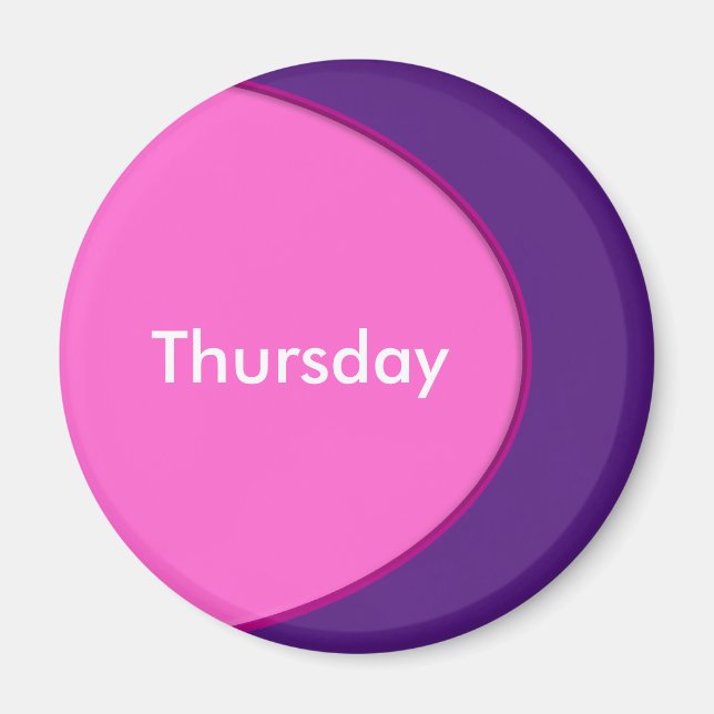 OVAL BUTTON - Rosa + Ihr Text und Ihre Ideen Magnet (Vorne)