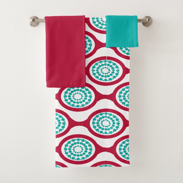 Oval Chains Badhandtuch Set (Insitu)