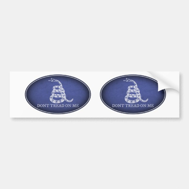 Oval des Gadsden-Flaggen-Autoaufkleber-2 Autoaufkleber (Vorne)