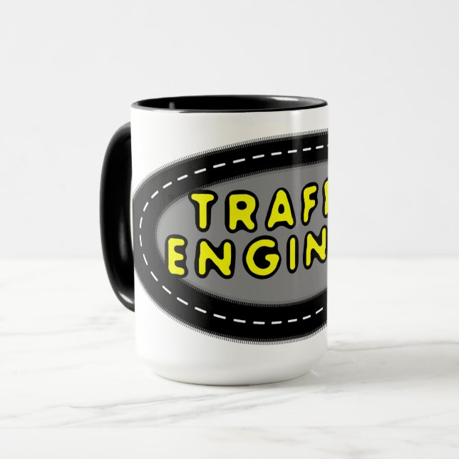 Oval des Verkehrsingenieurs Tasse (Vorderseite Links)