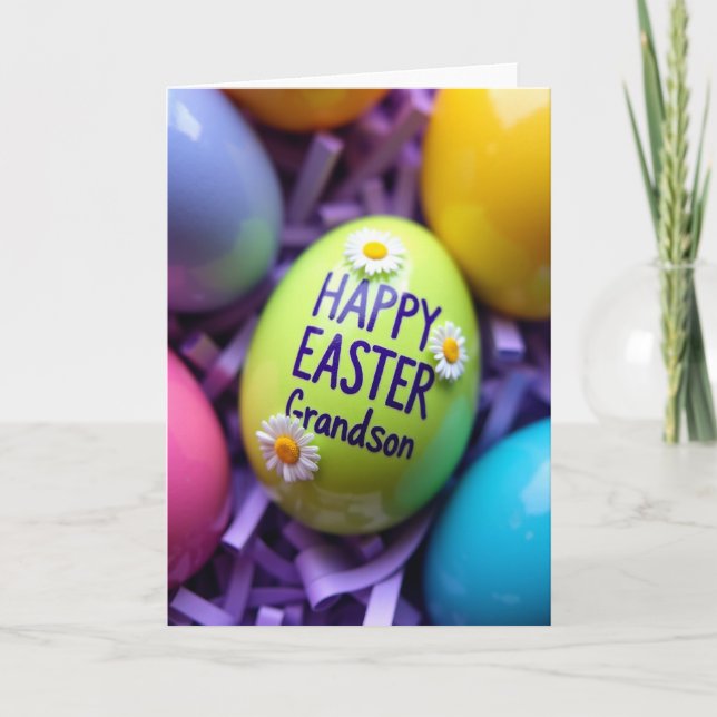 Oval Easter Message Card Karte (Vorderseite)
