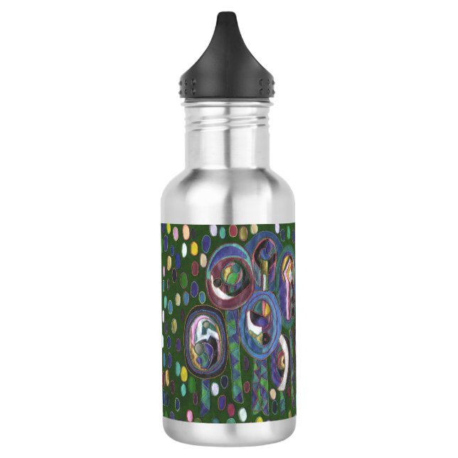 Oval Edelstahlflasche (Links)