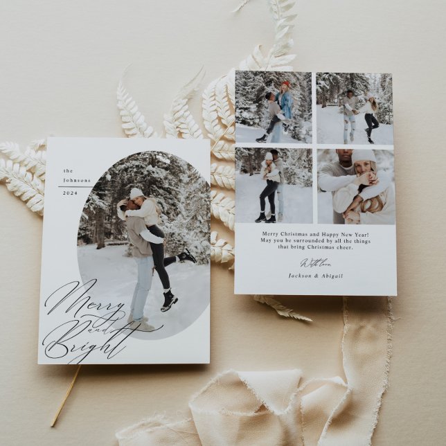 Oval Foto Script Typografie Einfache Weihnachten (Von Creator hochgeladen)