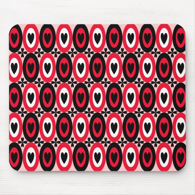 Oval Hearts Mousepad (Vorne)