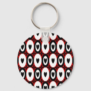 Oval Hearts Schlüsselanhänger