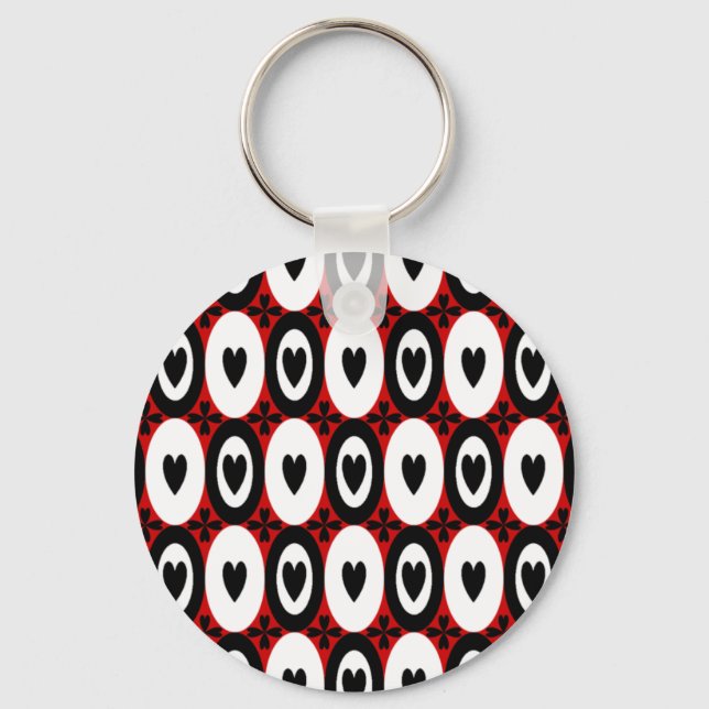 Oval Hearts Schlüsselanhänger (Vorderseite)