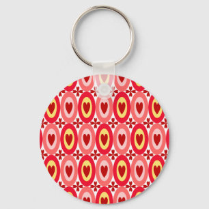 Oval Hearts Schlüsselanhänger