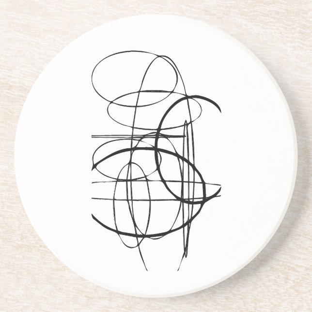 Oval-Komposition-Untersetzer Getränkeuntersetzer (Vorne)