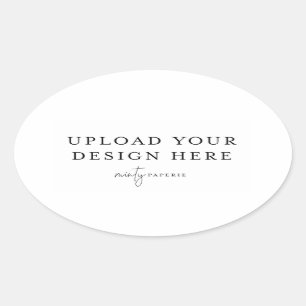 Oval Label - 4,5 Zoll x 2,7 Zoll Ovaler Aufkleber