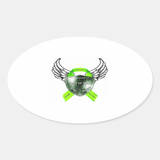 Oval Logo-Aufkleber Ovaler Aufkleber