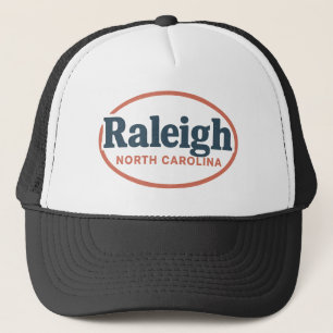 Oval-Logo von Raleigh North Carolina - Klassische Truckerkappe