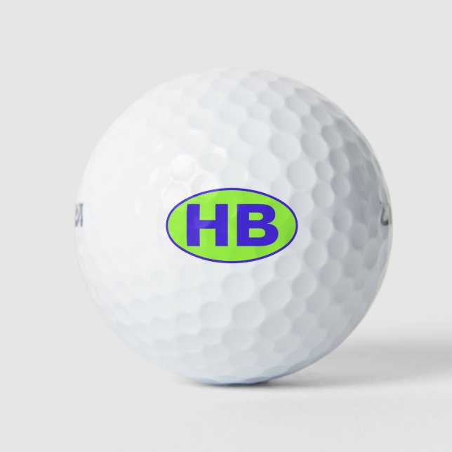 OVAL LOGY MIT CUSTOM INITIALS GOLFBALL (Vorderseite)