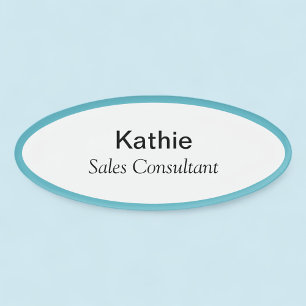 Oval Magnetname Tag Beruflich Titel Abzeichen Namenschild