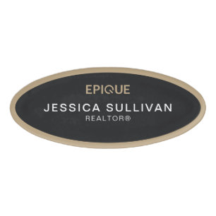 Oval Nametag Epique Realty Namenschild
