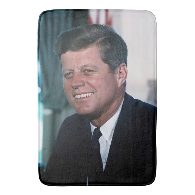 Oval Office of President John F. Kennedy Badematte (Vorderseite Vertikal)