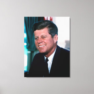 Oval Office of President John F. Kennedy Leinwanddruck