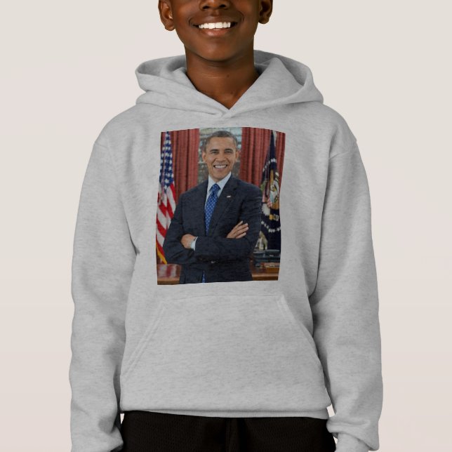 Oval Office Portrait, Obama Barack US-Präsident Hoodie (Vorderseite)