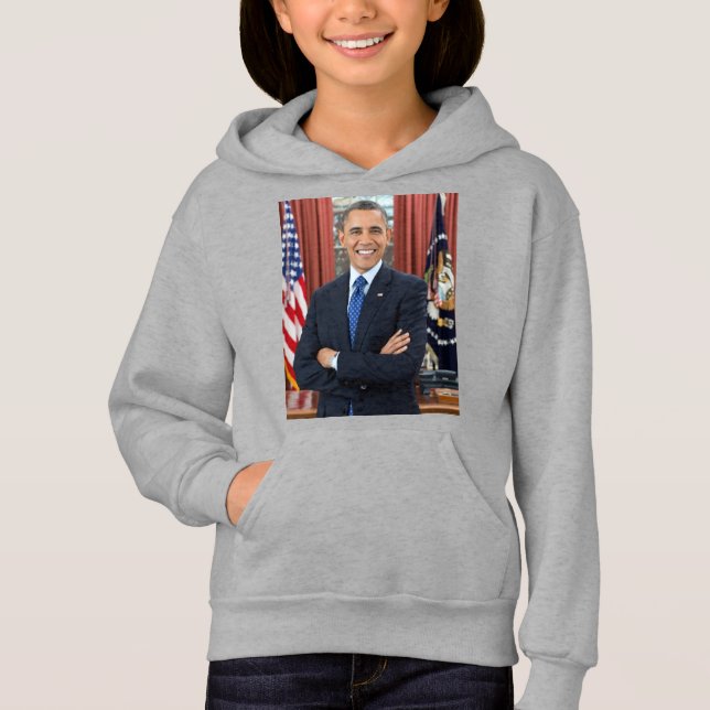 Oval Office Portrait, Obama Barack US-Präsident Hoodie (Vorderseite)