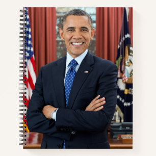 Oval Office Portrait, Obama Barack US-Präsident Notizbuch