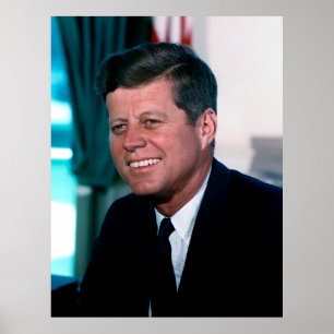 Oval Office Portrait Präsident John F. Kennedy Poster