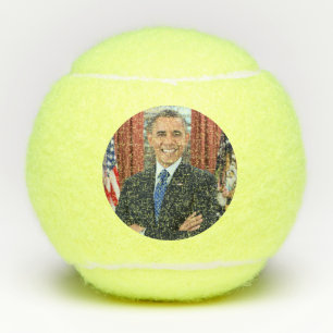 Oval Office-Porträt, Obama Barack US-Präsident Tennisbälle
