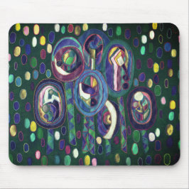 Oval pattern mousepad