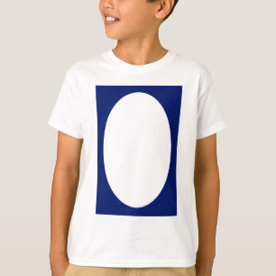 Oval Portrait Blue DK Solid FG MUSEUM Zazzle G T-Shirt