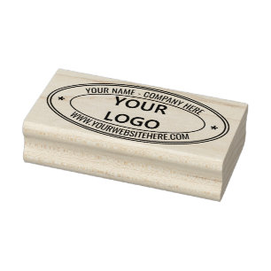 Oval Rubber Briefmarke Ihr Unternehmen Logo Name W Gummistempel
