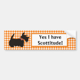 Oval Scottie Autoaufkleber
