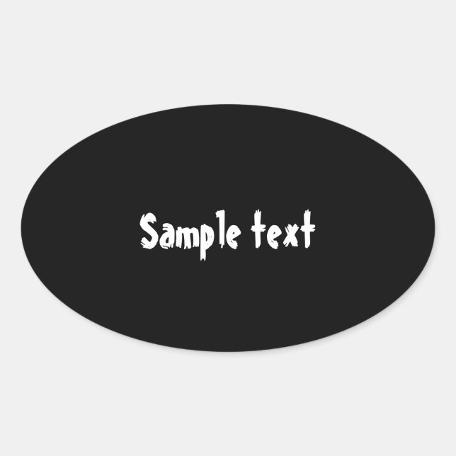 OVAL Shades - FarbShade hinzufügen Ovaler Aufkleber (Vorderseite)