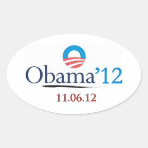 Oval Sticker für Classic Obama 2012