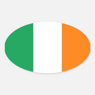 Oval Sticker für Irland