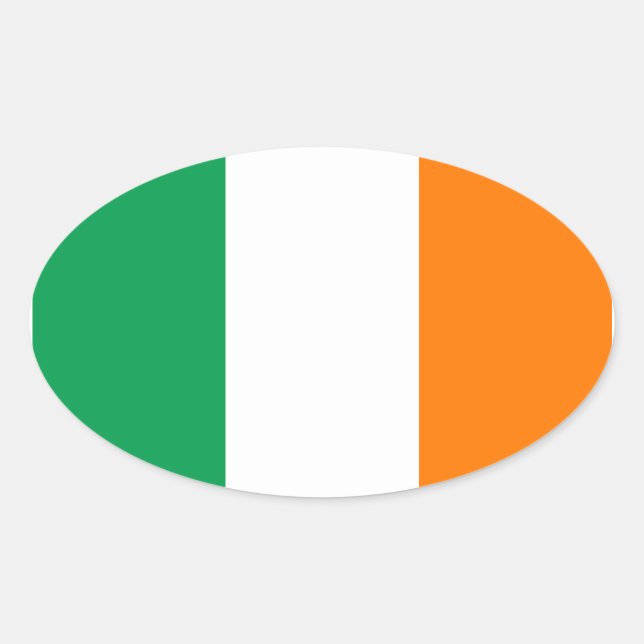 Oval Sticker für Irland (Vorderseite)