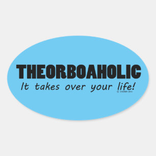 Oval-Sticker für Theorboaholien Ovaler Aufkleber