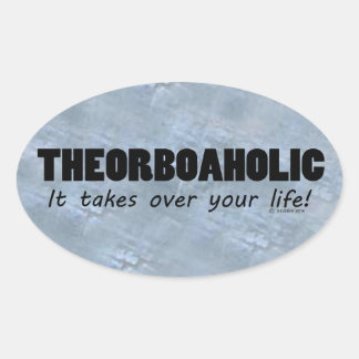 Oval-Sticker für Theorboaholien Ovaler Aufkleber
