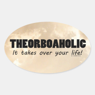 Oval-Sticker für Theorboaholien Ovaler Aufkleber