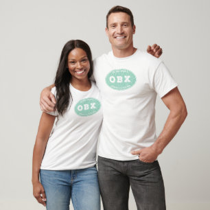 Oval von OBX in Aqua T-Shirt