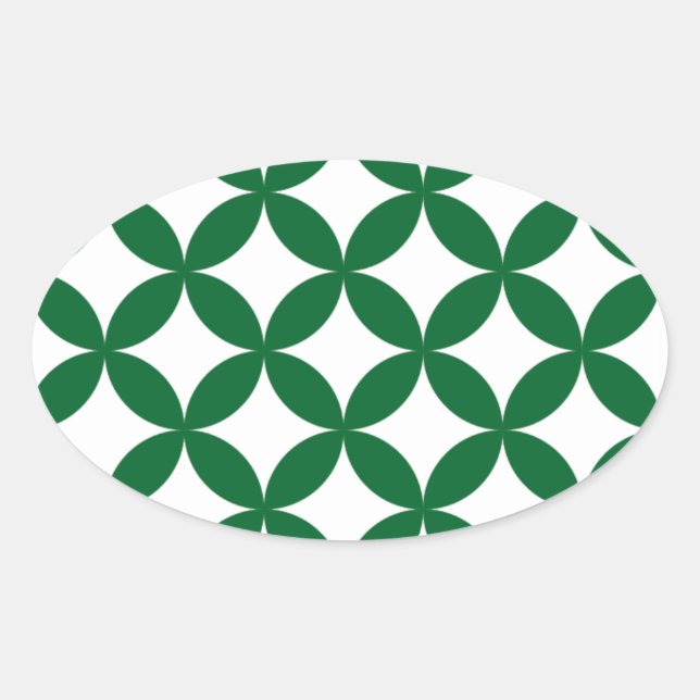 Ovale Aufkleber für das grüne Schiff (Vorderseite)