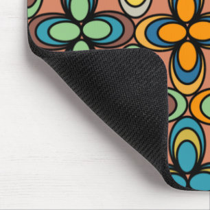 Ovale Blume der 70er Jahre Mousepad